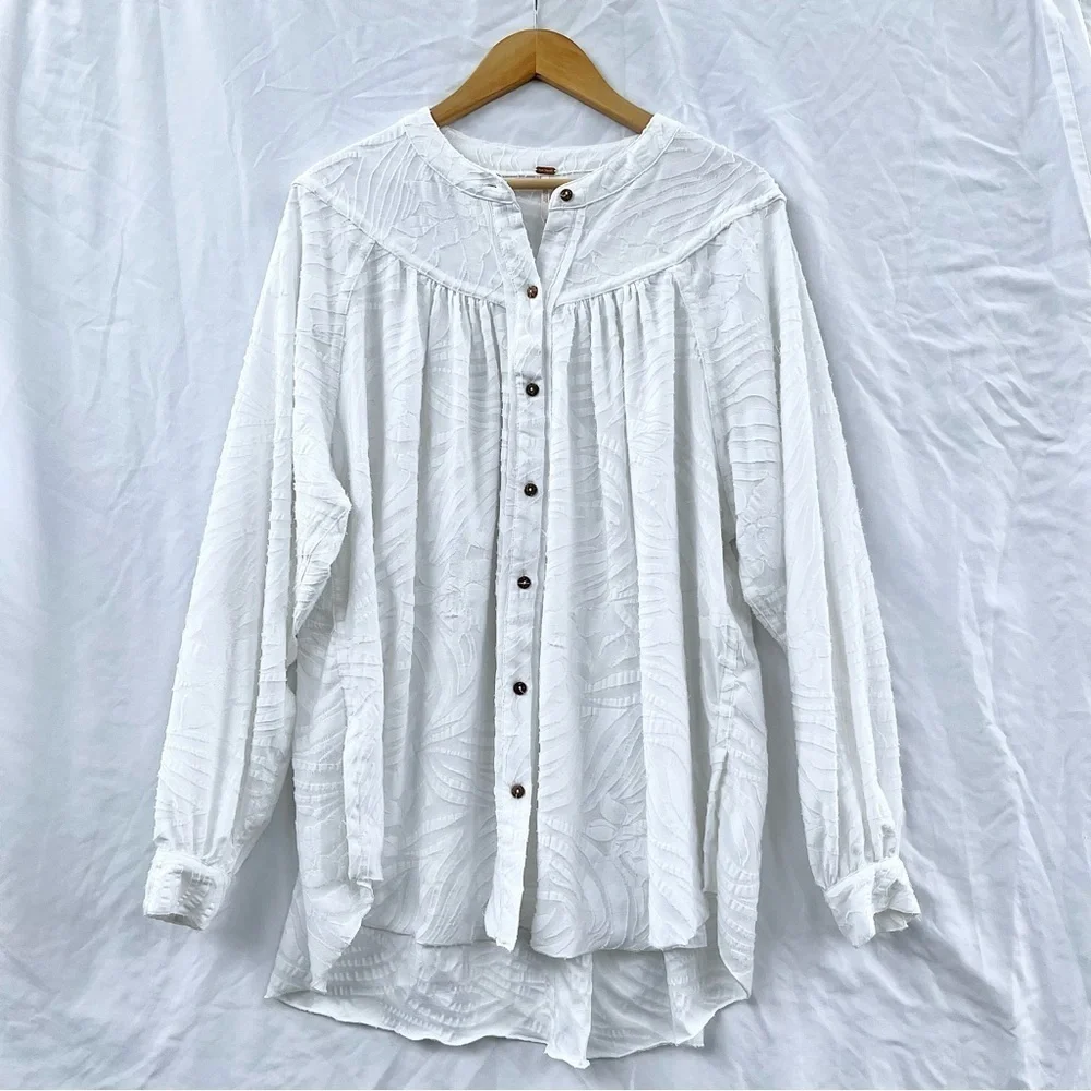 FREE PEOPLE | CAN’T STOP DREAMING TUNIC IN WHITE MEDIUM